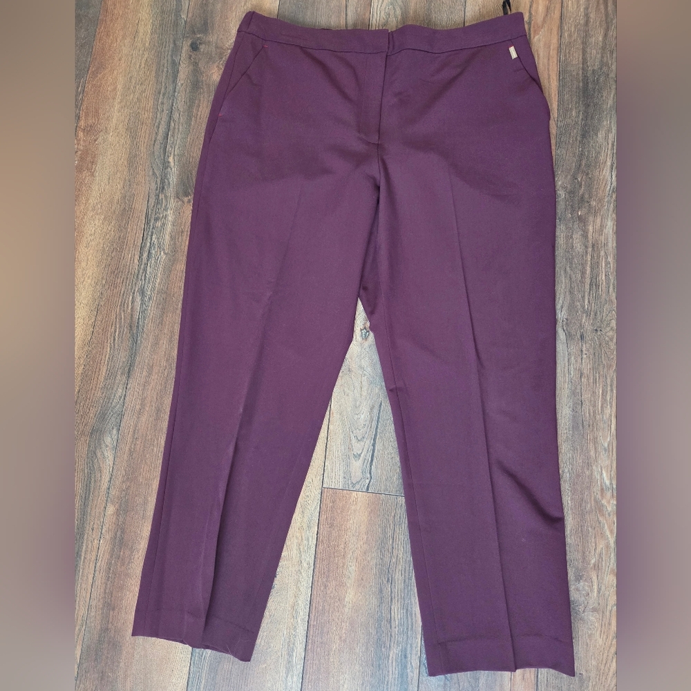 Tommy Hilfiger Sleek Comfort Purple Trousers